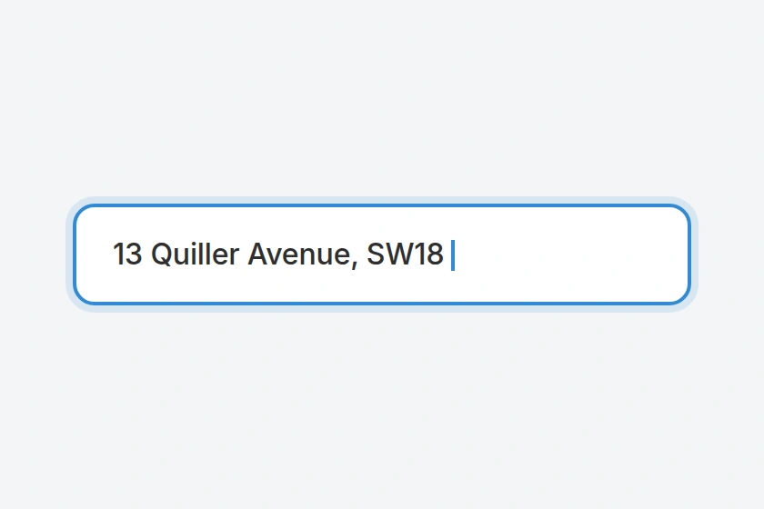 Entering a UK address into moov.